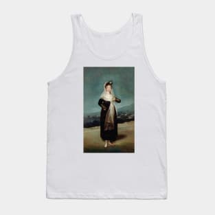 Portrait of the Marquesa de Santiago by Francisco Goya Tank Top